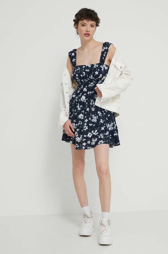 Hollister Co. sukienka KI359.4048.208 granatowy SS24