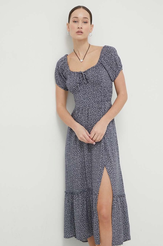 Φόρεμα Hollister Co. σκούρο μπλε KI359.4065.202