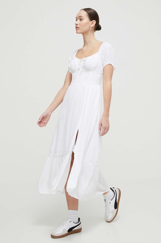 Φόρεμα Hollister Co. KI359.4092.100 λευκό SS24