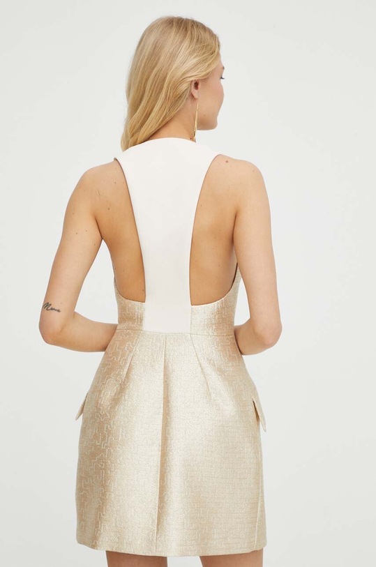 Odzież Elisabetta Franchi sukienka AB61242E2 złoty