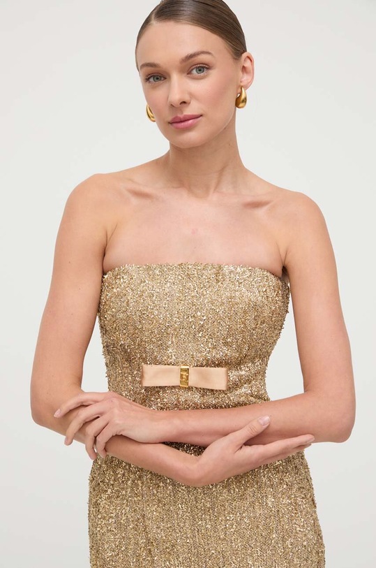 Elisabetta Franchi sukienka złoty AB64042E2