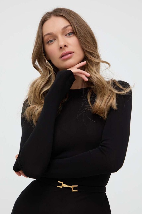 Elisabetta Franchi sukienka czarny AB64542E2