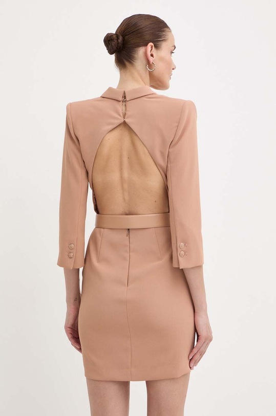 Odzież Elisabetta Franchi sukienka AB66342E2 beżowy