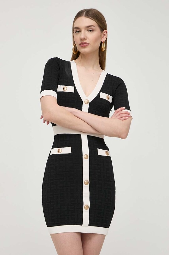 Elisabetta Franchi vestito mini nero AM81B42E2