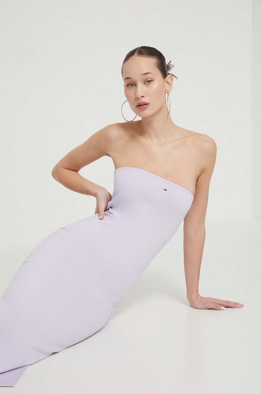 Tommy Jeans rochie violet DW0DW17925