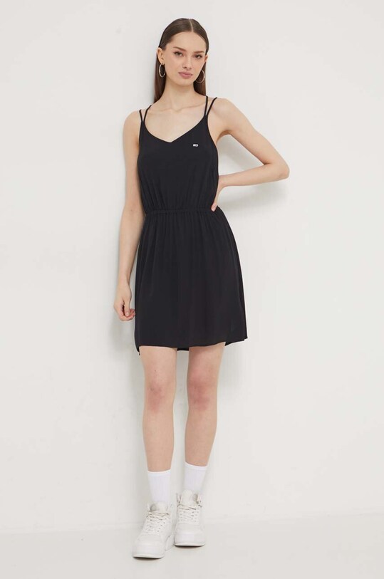 Φόρεμα Tommy Jeans DW0DW17936 μαύρο SS24