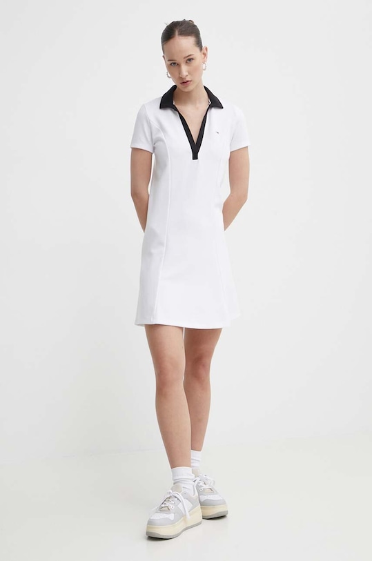 Tommy Jeans rochie DW0DW17937 alb SS24