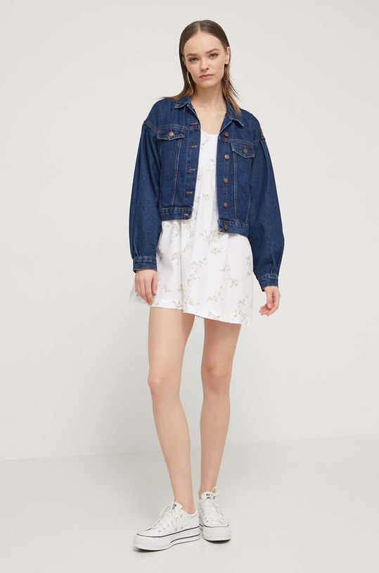 Бавовняна сукня Tommy Jeans DW0DW17940 білий SS24