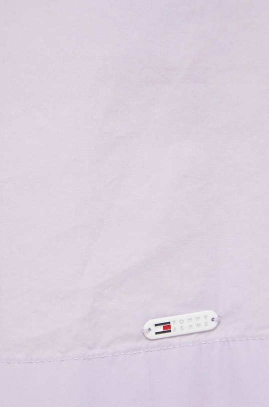 Pamučna haljina Tommy Jeans DW0DW17940 ljubičasta