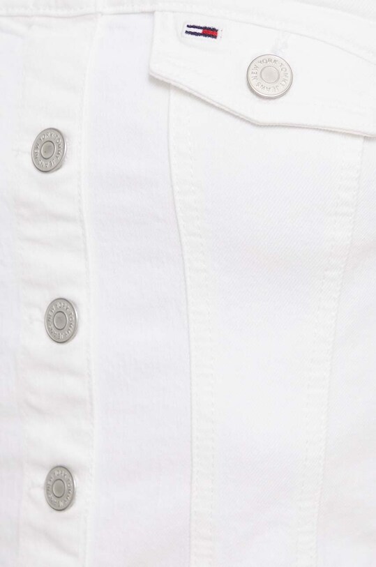 Rifľové šaty Tommy Jeans biela DW0DW18118