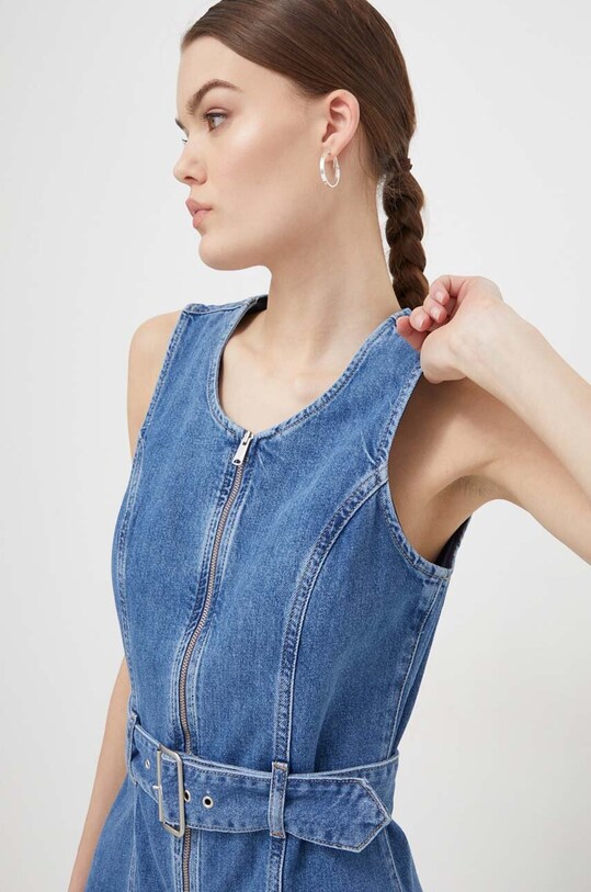 Tommy Jeans rochie din denim albastru DW0DW17682