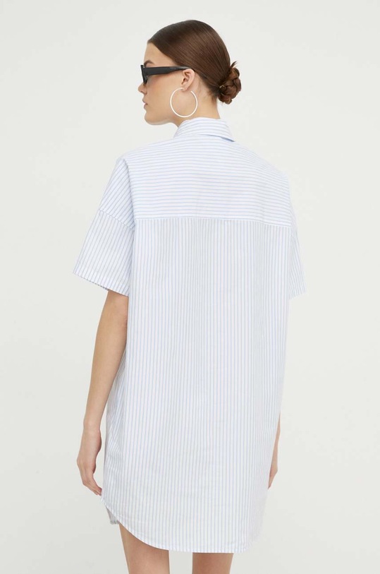 Îmbrăcăminte Tommy Jeans rochie din bumbac DW0DW17923 albastru