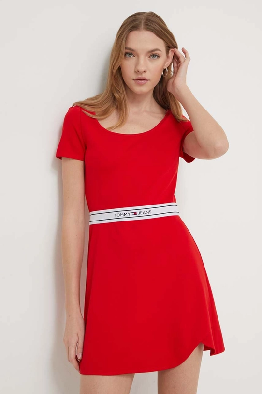 Tommy Jeans rochie mini rosu DW0DW17924