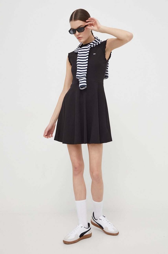 Tommy Jeans rochie DW0DW17928 negru SS24