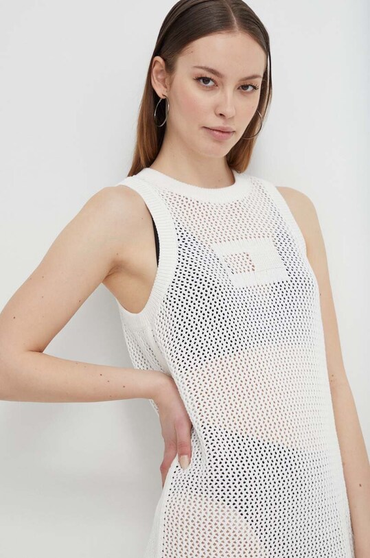Tommy Jeans rochie bej DW0DW17930