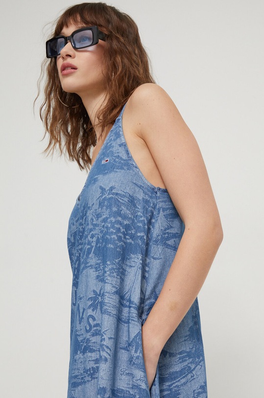 Îmbrăcăminte Tommy Jeans rochie din denim DW0DW17950 albastru