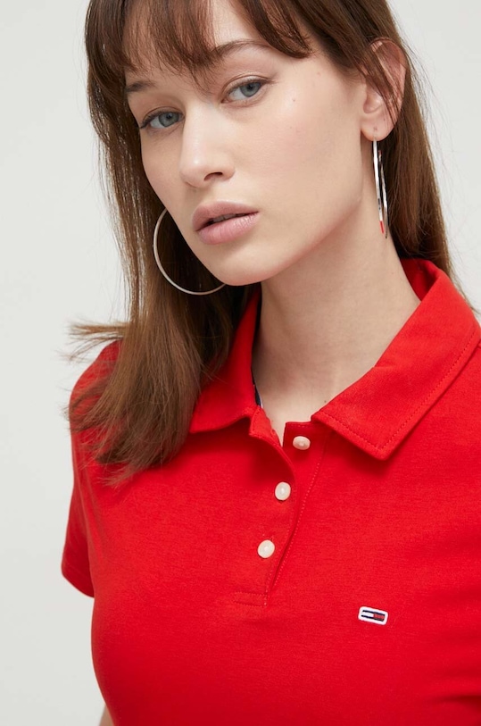 Tommy Jeans sukienka czerwony DW0DW18146