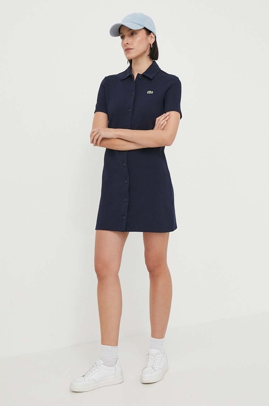 Lacoste rochie EF6922 bleumarin AW24