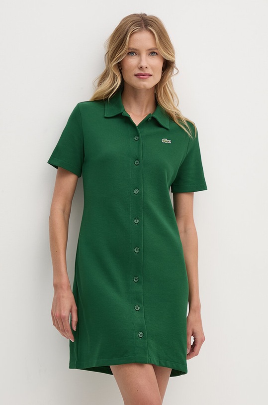 Šaty Lacoste mini zelená EF6922
