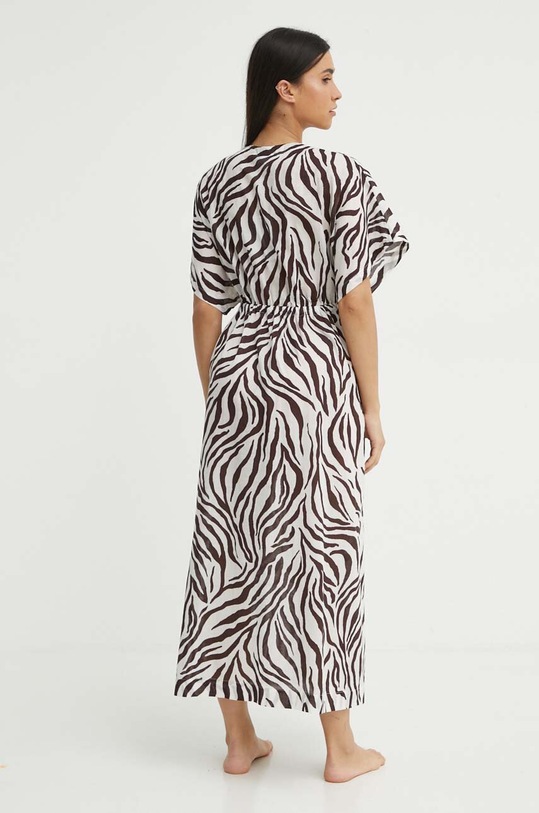 Ρούχα Βαμβακερό φόρεμα παραλίας Max Mara Beachwear 2416221059600 καφέ