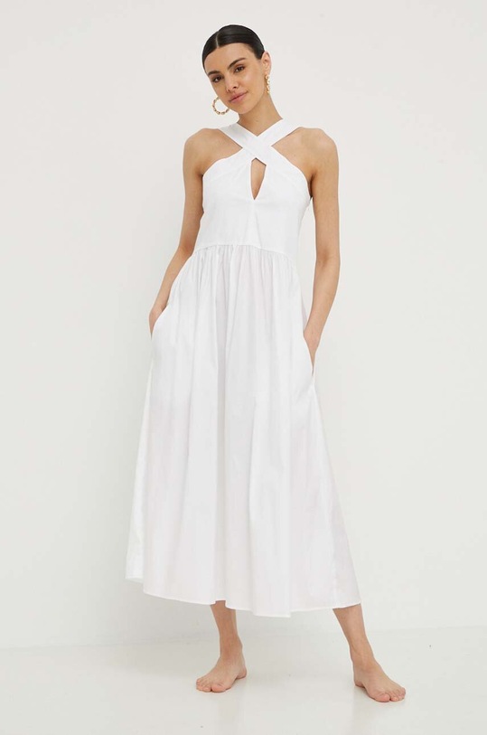 Плажна рокля Max Mara Beachwear 2416221079600 бял SS24