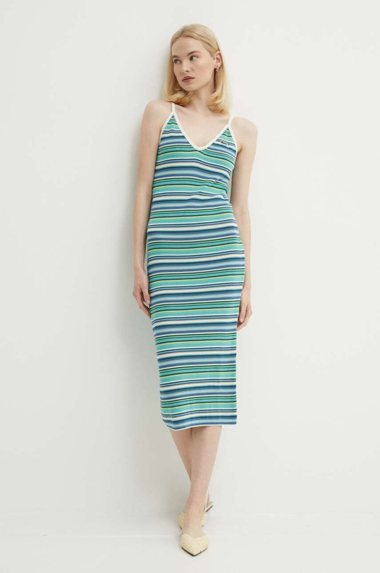 Šaty Lacoste pletenina vícebarevná EF7197