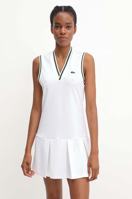 Lacoste sukienka i szorty EF1031 biały SS24