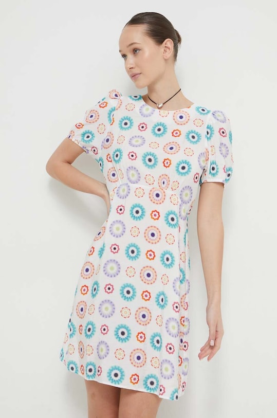 Платье Desigual узор белый 24SWVW44