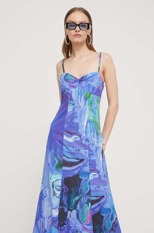 Šaty Desigual BLEU LACROIX fialová 24SWVW80
