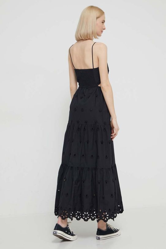 Βαμβακερό φόρεμα Desigual 24SWVW12 μαύρο SS24