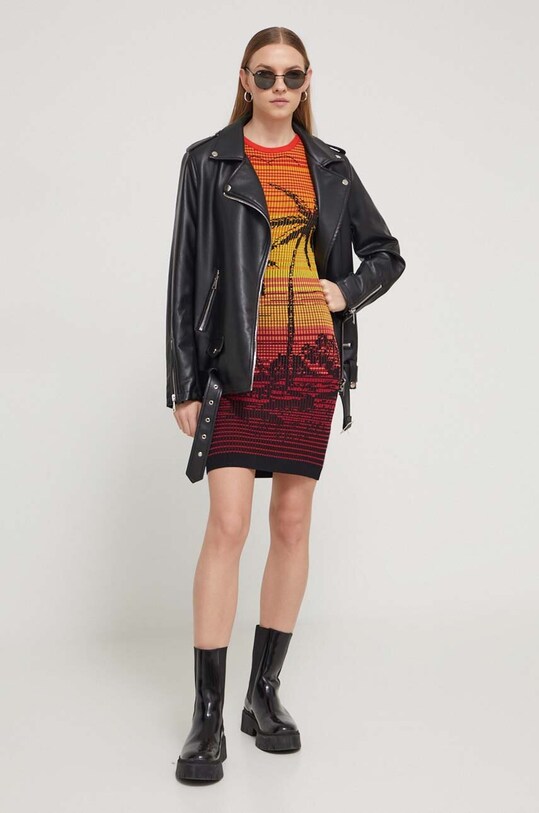 Šaty Desigual 24SWVK59 oranžová SS24