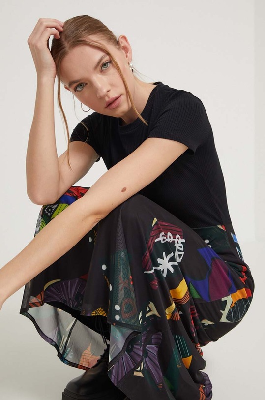 Desigual sukienka LIN LACROIX czarny 24SWVK47