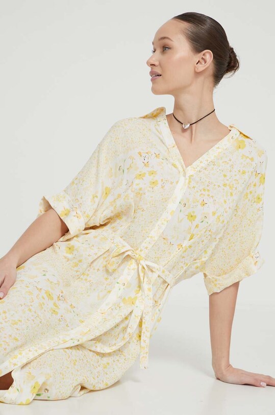 Desigual sukienka CANDELA żółty 24SWVW41