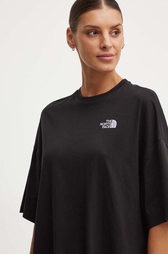 Šaty The North Face W S/S Essential Oversize Tee Dress čierna NF0A87NFJK31