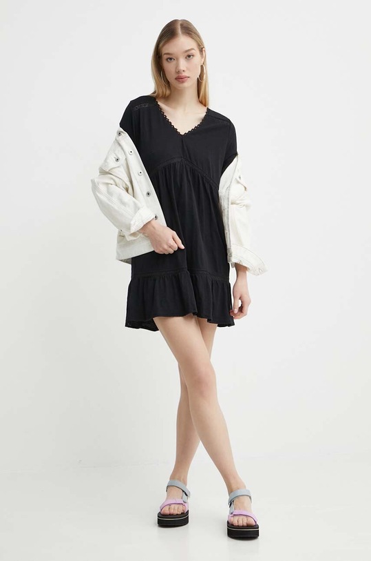 Protest sukienka bawełniana Prtthirza 1612843 czarny SS24