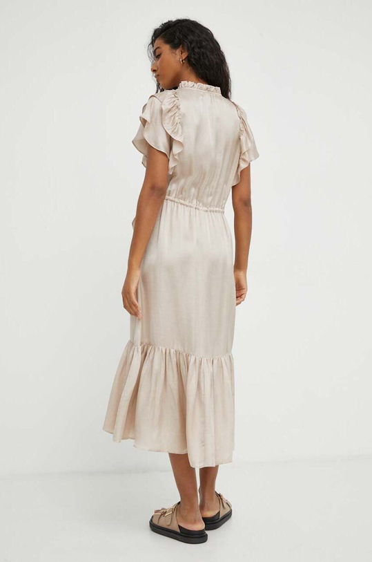 Oblečenie Šaty s prímesou ľanu MUNTHE 1303.24230 béžová