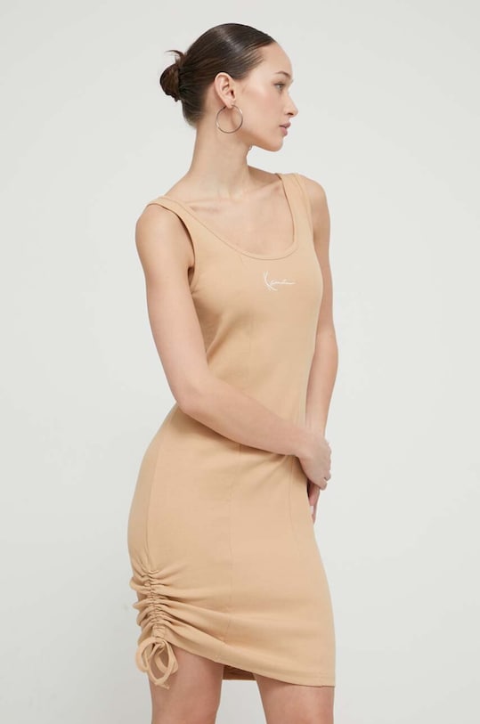 Karl Kani sukienka casual beżowy 6160809