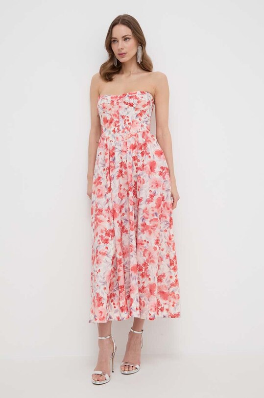 Φόρεμα Bardot LOLA 58164DB2.RED.FLORAL κόκκινο SS24