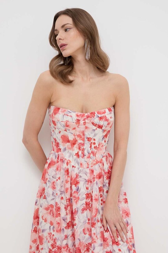 Φόρεμα Bardot LOLA κόκκινο 58164DB2.RED.FLORAL