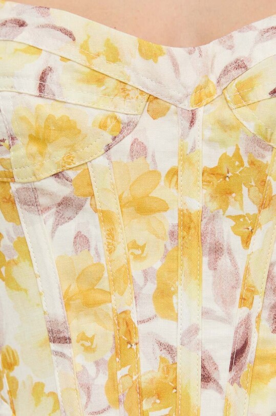 Bardot rochie 58546DB3.YELLOW.FLO galben