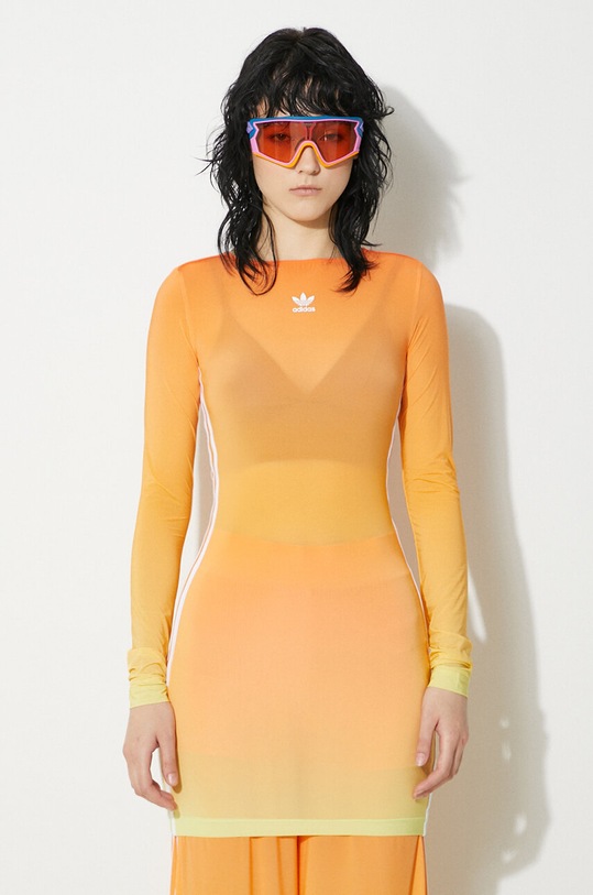 adidas Originals vestito AOP Mini Dress tessuto elasticizzato multicolore JF8266