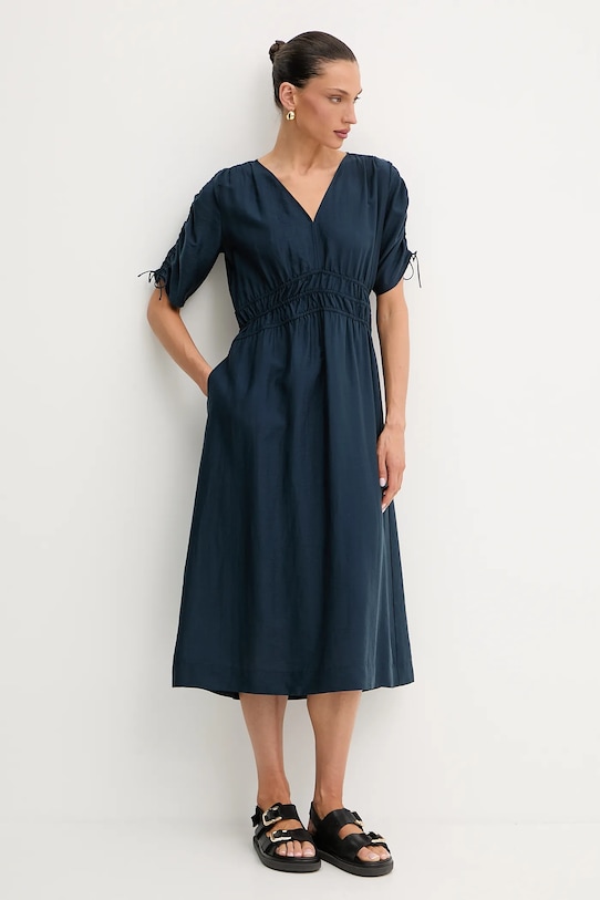 Šaty BOSS Orange 50511805 tmavomodrá SS25