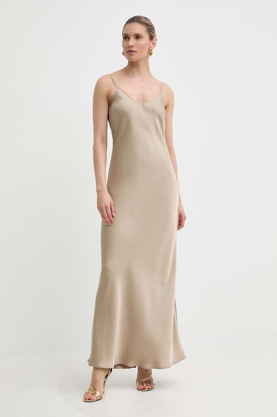 MAX&Co. sukienka rozkloszowany beżowy 2416221093200