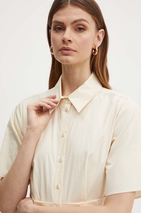 MAX&Co. sukienka bawełniana 2416221174200 beżowy SS24