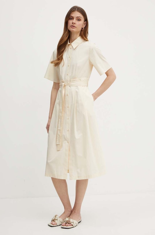 MAX&Co. sukienka bawełniana beżowy 2416221174200