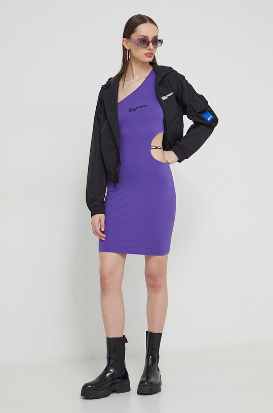 Φόρεμα Karl Lagerfeld Jeans 241J1301 μωβ SS24