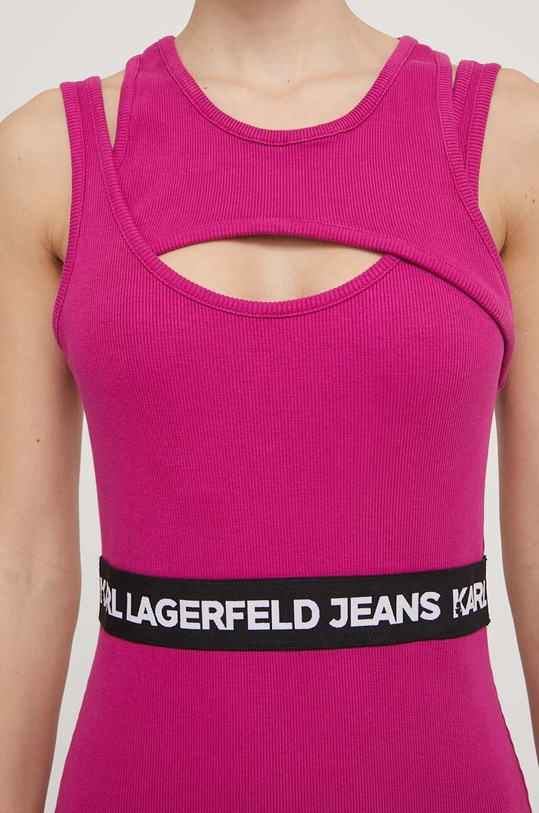 Karl Lagerfeld Jeans ruha 241J1303 rózsaszín