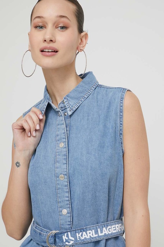 Джинсова сукня Karl Lagerfeld Jeans блакитний 241J1310