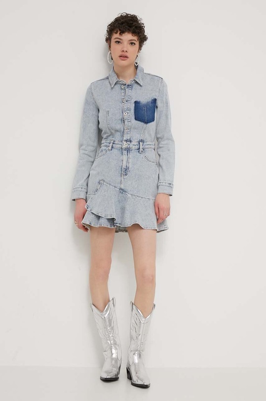 Karl Lagerfeld Jeans rochie din denim 241J1309 albastru SS24