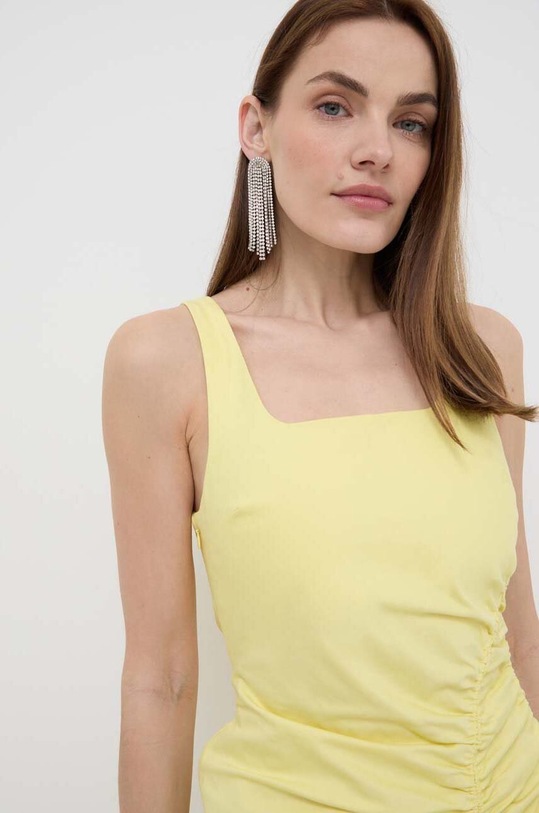 Φόρεμα τζιν Karl Lagerfeld 241W1303 κίτρινο